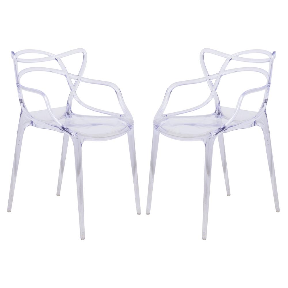 Milan Modern Wire Design Chair, Set of 2