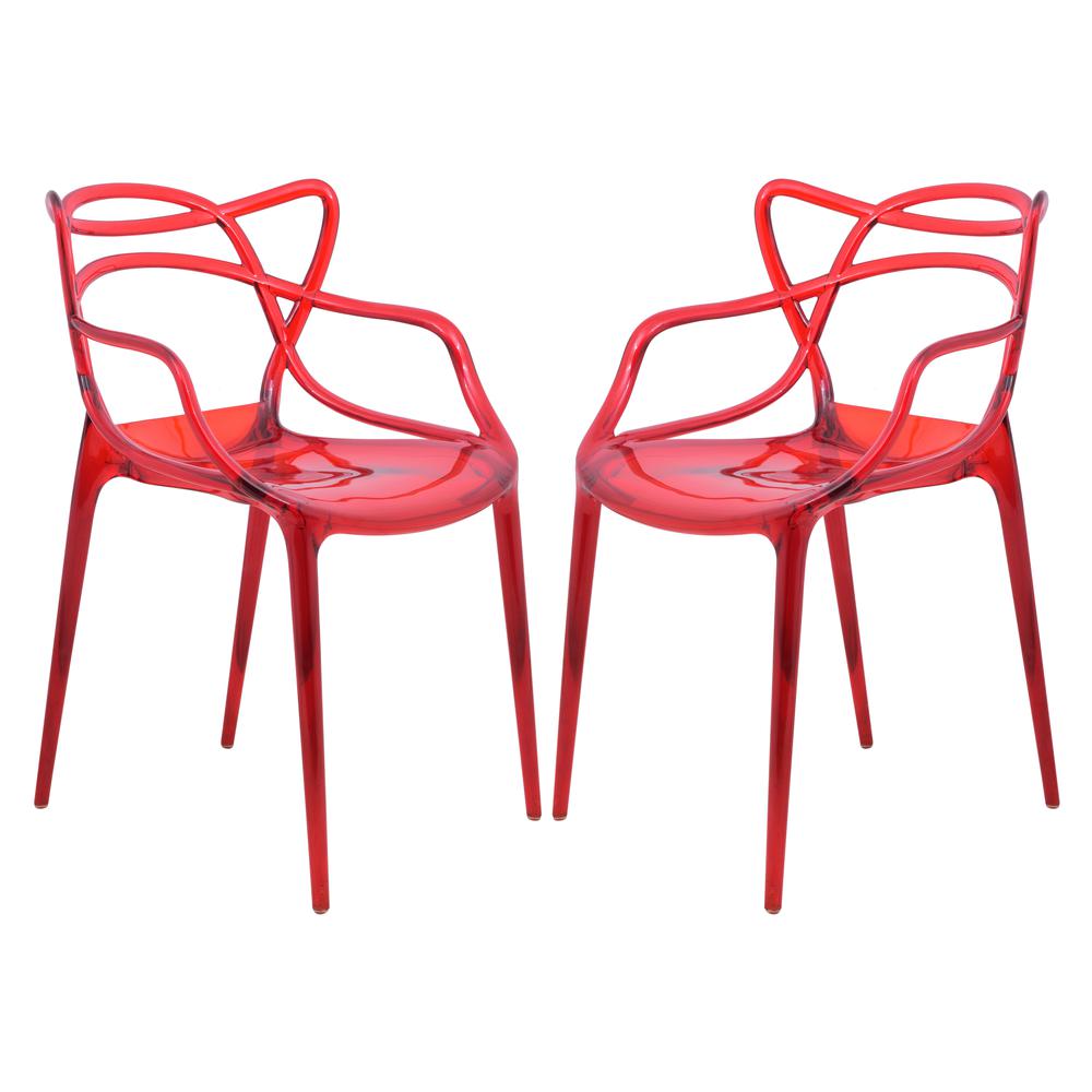 Milan Modern Wire Design Chair, Set of 2
