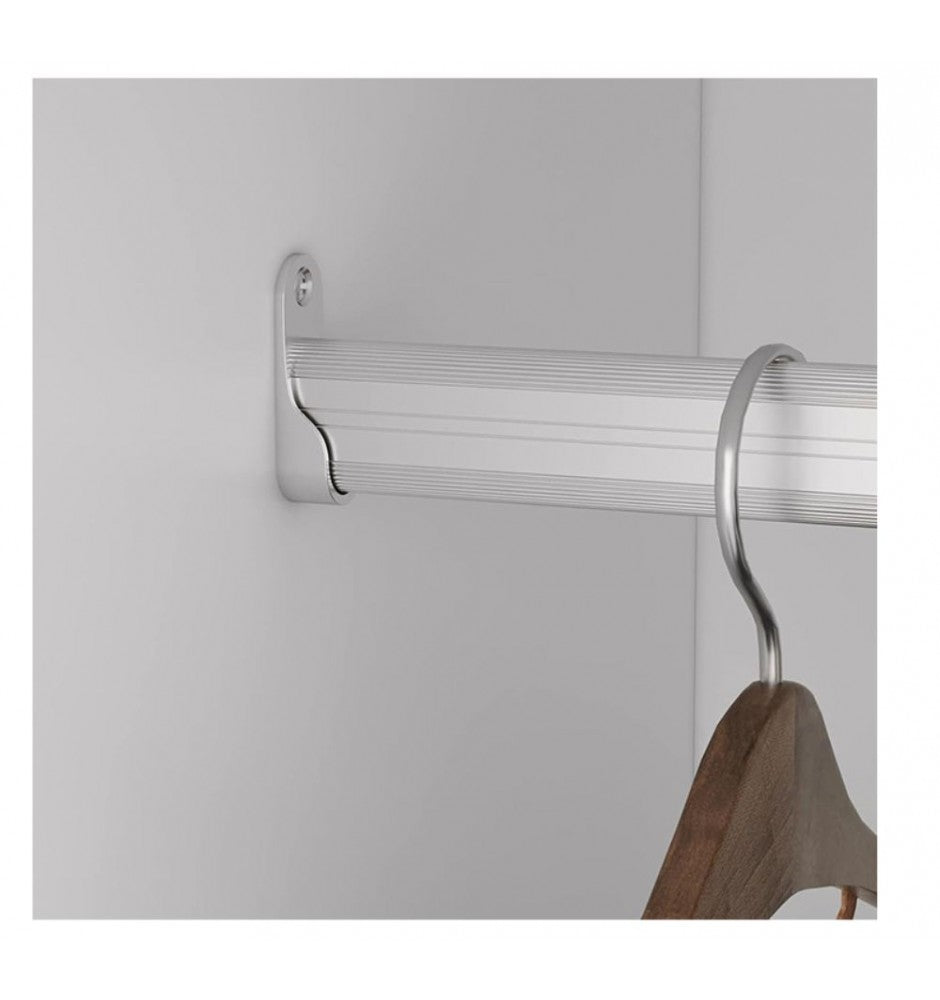 71H Closet Organizer System, Wood Closet System with Drawers, Walk in Closet Organizers and Storage with Hanging Rod, DIY Wardrobe Closet with Shelves for Bedroom (87.5W x 16D x 71H)