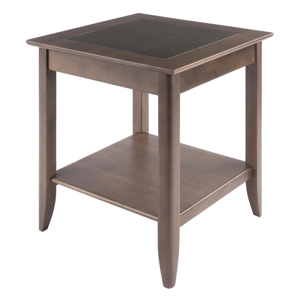 Santino End Table, Oyster Gray