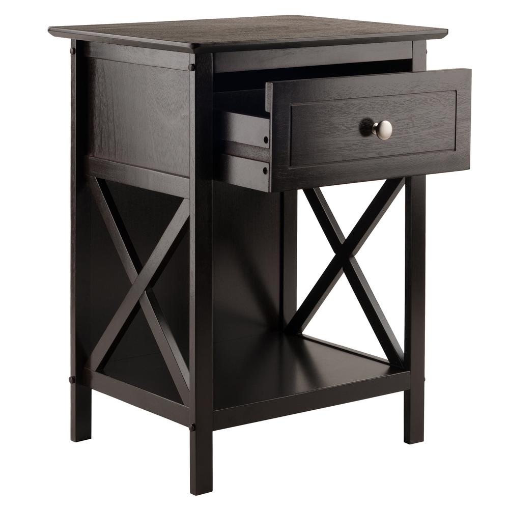 Xylia Accent Table in Coffee Finish