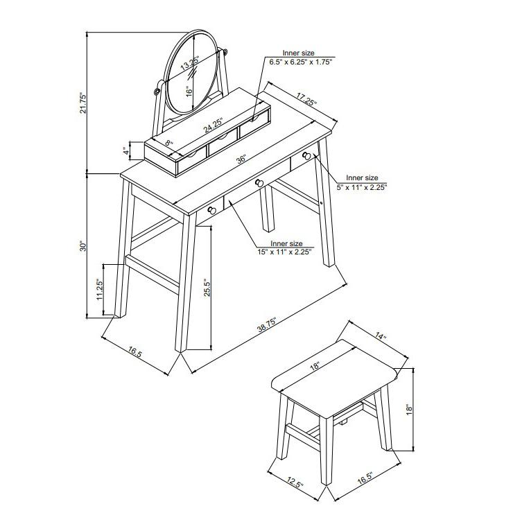 Lorna Vanity Set