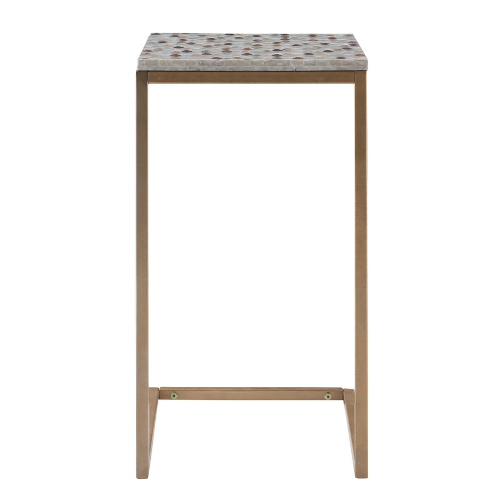 Priscille Capiz Fish Mosaic Accent C Table