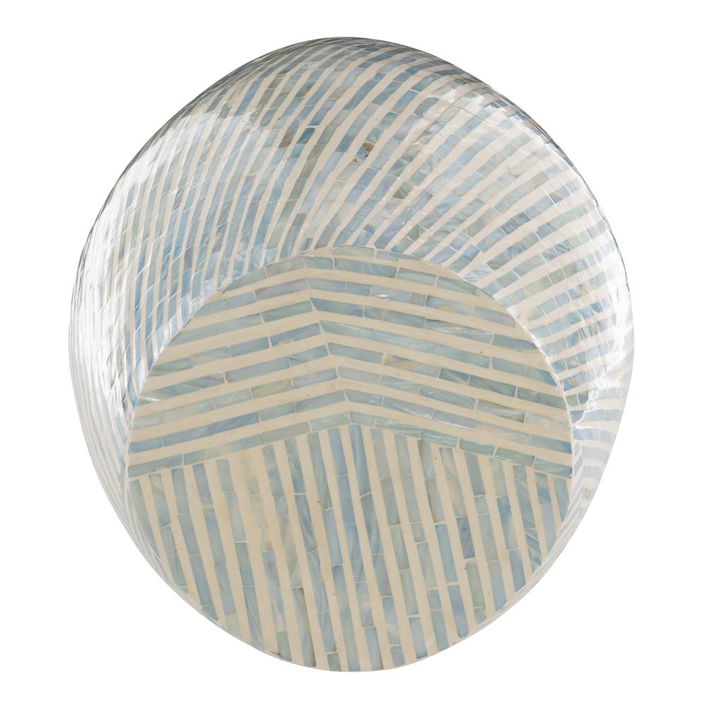 Prianna Mosaic Capiz  Drum Table