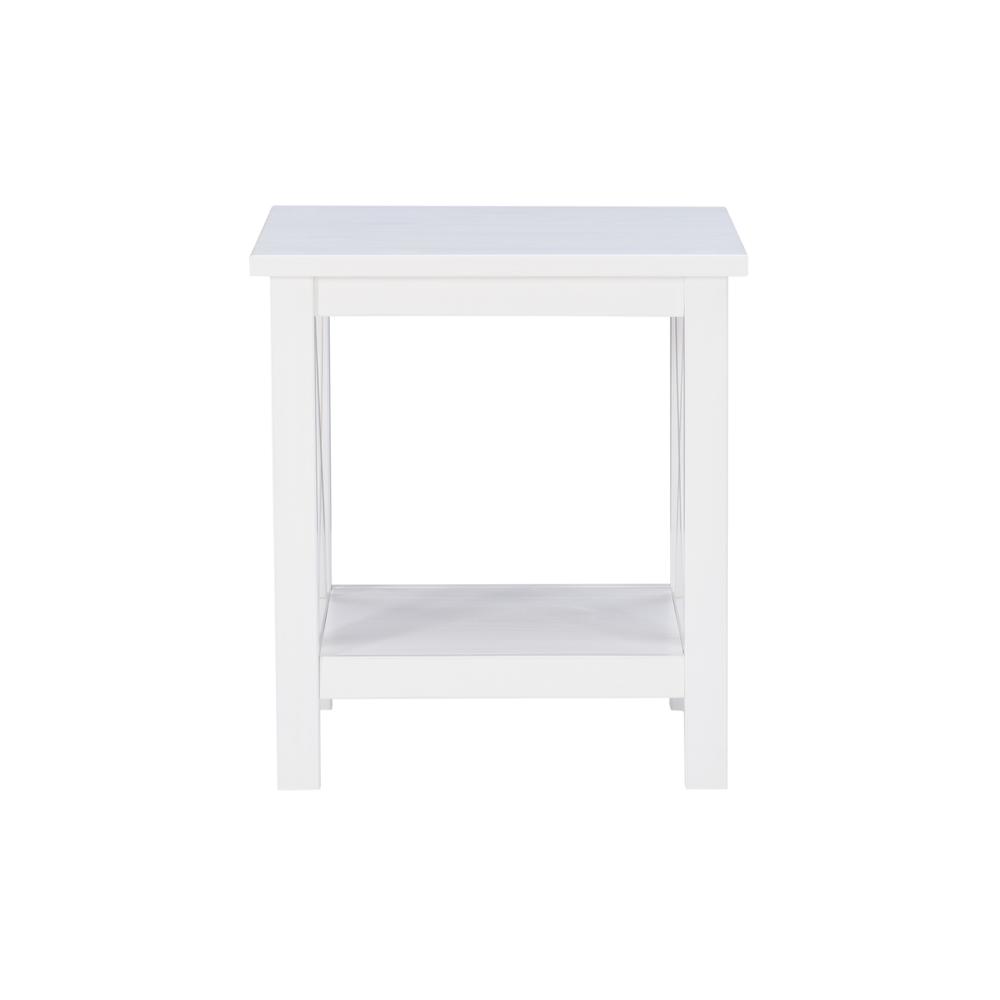 Davis Antique White End Table