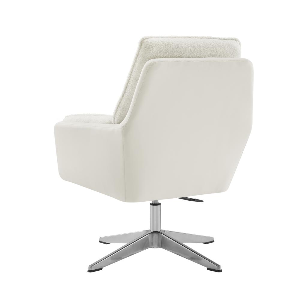 Maddie Wht Wht Swivel Chair