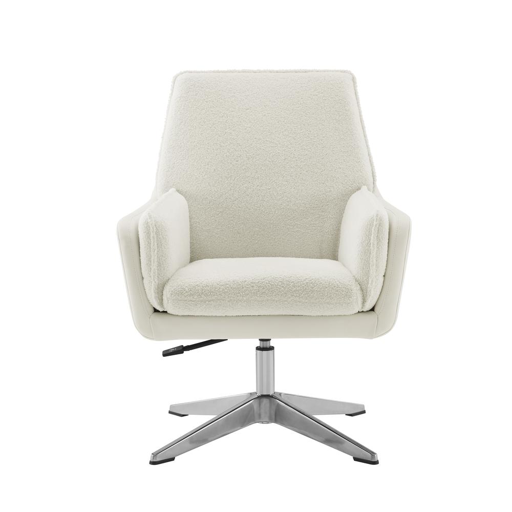 Maddie Wht Wht Swivel Chair