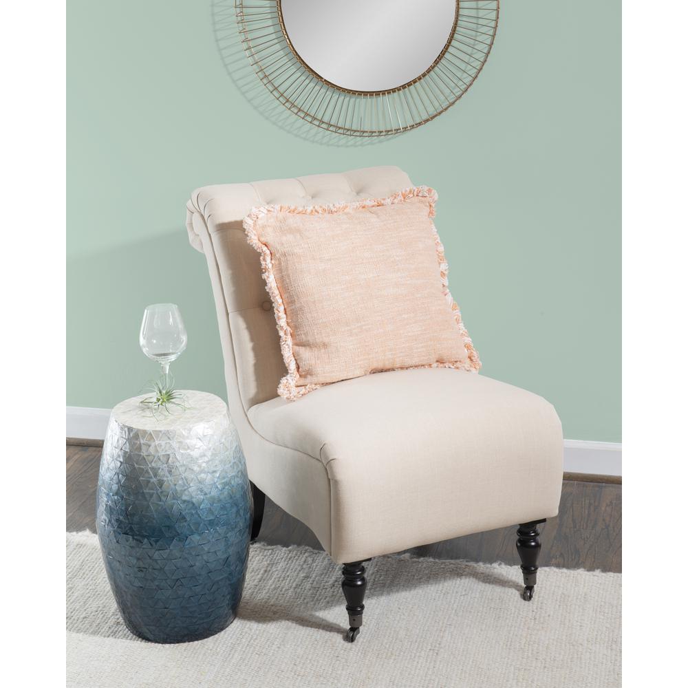 Prianna Ombre Capiz Mosaic Drum Table
