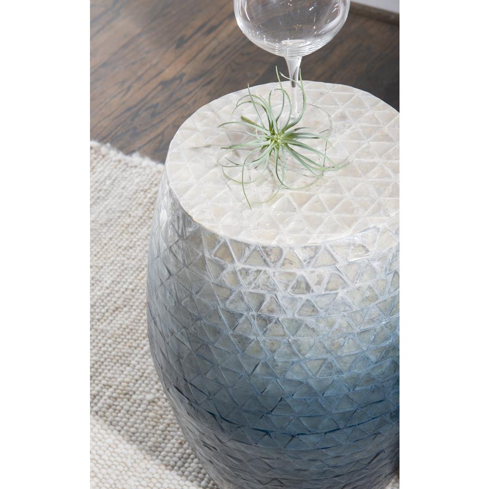 Prianna Ombre Capiz Mosaic Drum Table