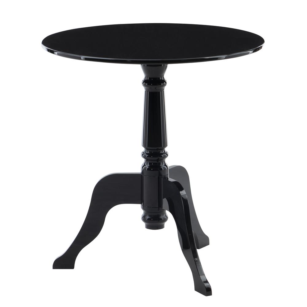 Black Acrylic End Table