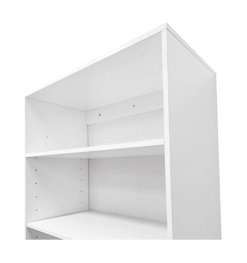 71H Closet Organizer System, Wood Closet System with Drawers, Walk in Closet Organizers and Storage with Hanging Rod, DIY Wardrobe Closet with Shelves for Bedroom (87.5W x 16D x 71H)