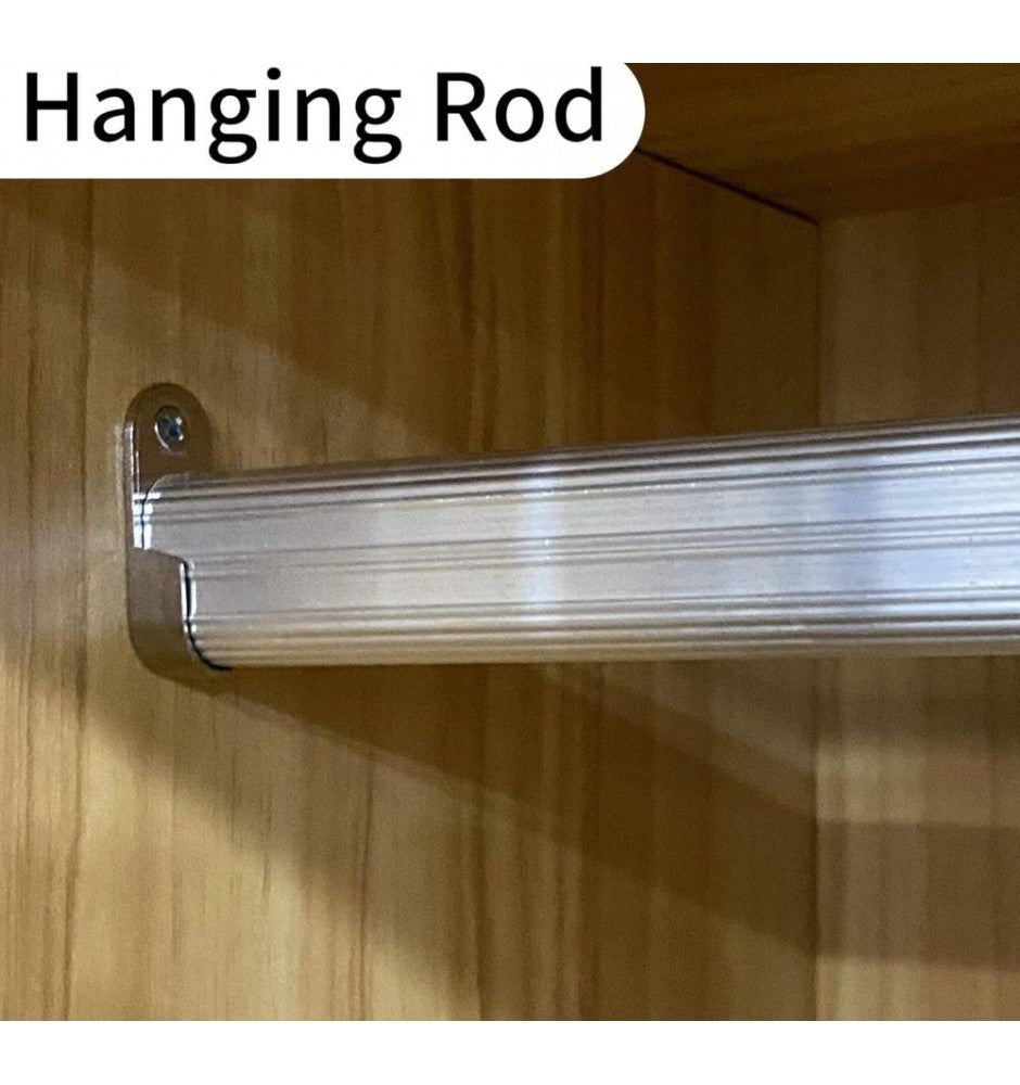 Armoire Wardrobe Closet, Wardrobe Closet with 3 Doors, Bedroom Armoires with Hanging Rod, Wardrobe Cabinet with 3 Drawer, Closet Cabinet with 3 Storage Cabinets, Armoire(40W x 20D x 67H)