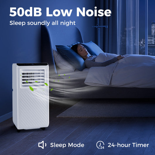 8000 BTU Portable Air Conditioner 3 in 1 Floor AC Unit with Fan and Dehumidifier-White
