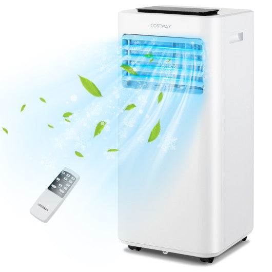 8000 BTU Portable Air Conditioner with Fan Dehumidifier Sleep Mode-8000 BTU