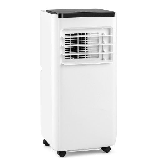 8000 BTU Portable Air Conditioner with Remote Control-White
