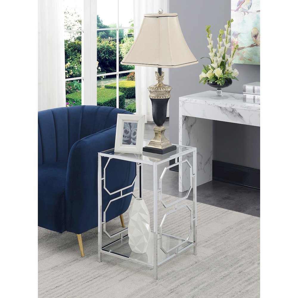 Omega Chrome End Table