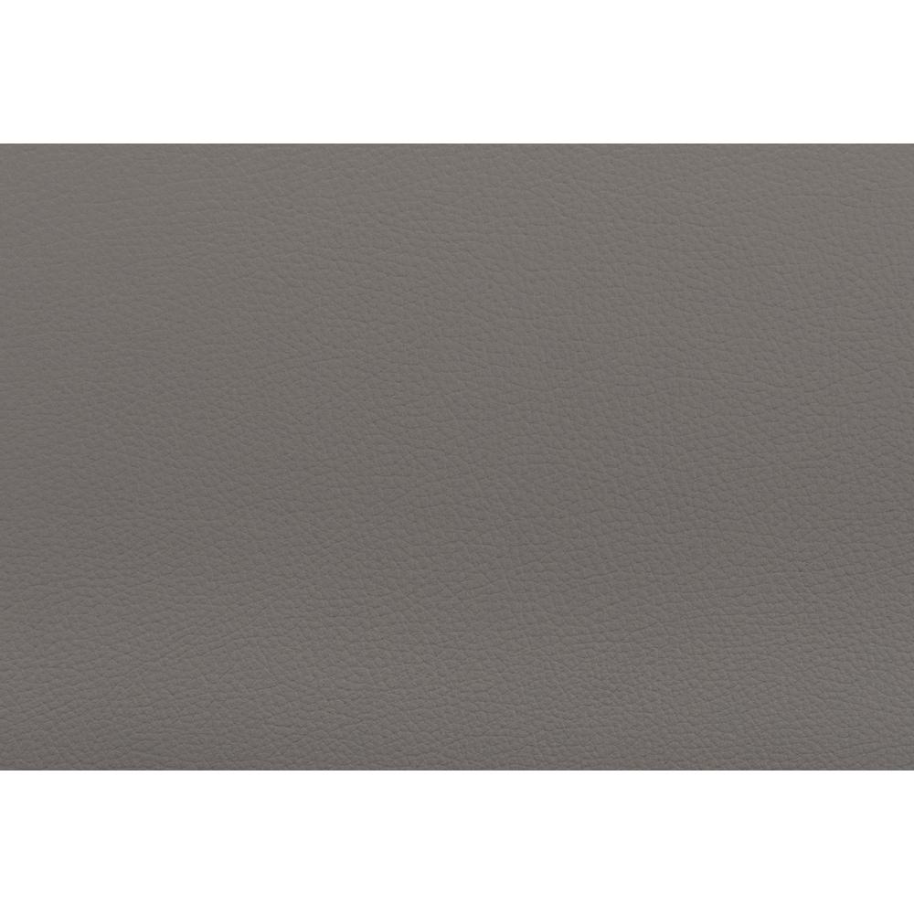U8933 Light Grey Leather Accent Chair Seat