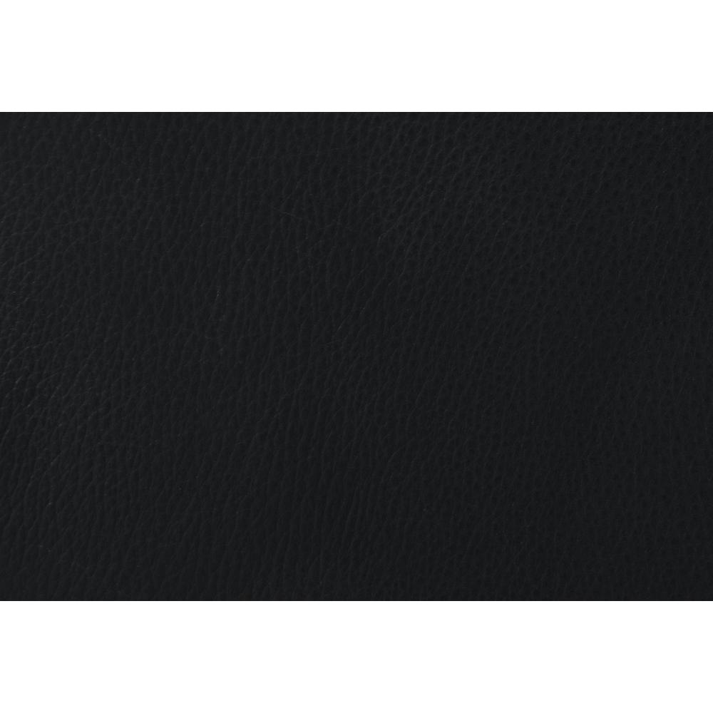 U8943 Black Leather Accent Chair Seat