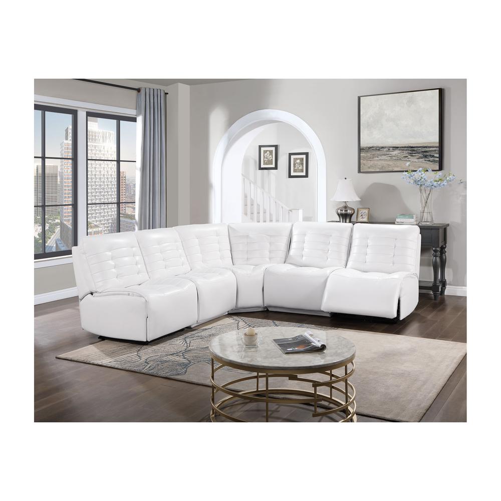 Build It Your Way U6066 Blanche White Power Armless Recliner
