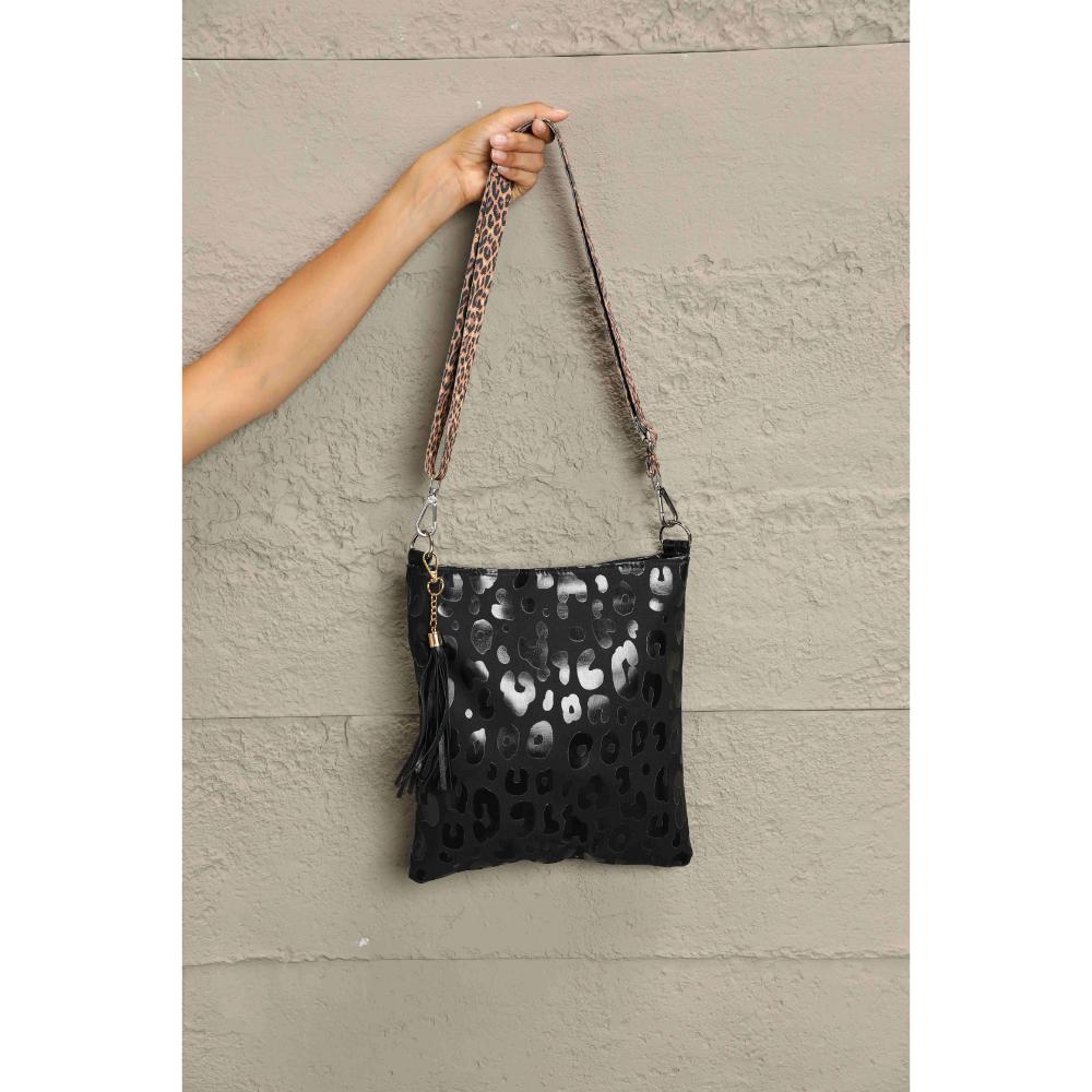 Adored PU Leather Shoulder Bag with Tassel