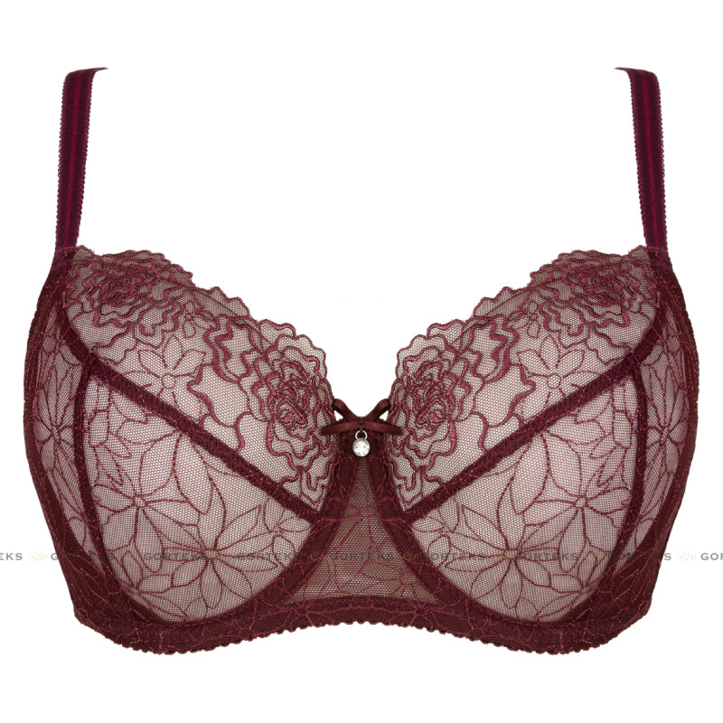 Sexy Sheer Balcony Bra with Underwire Support