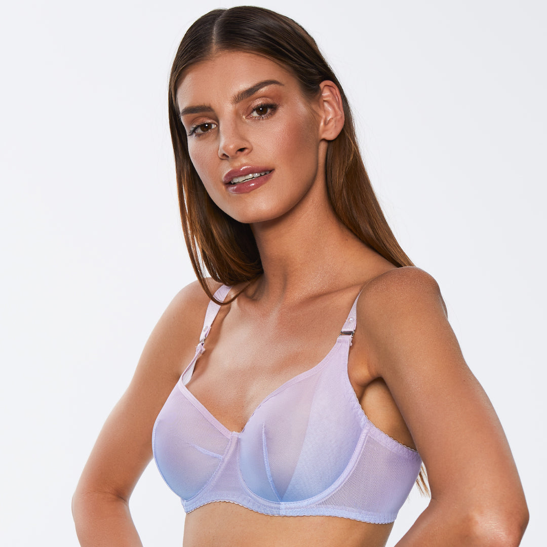 Light Support Sheer Balconette Bra