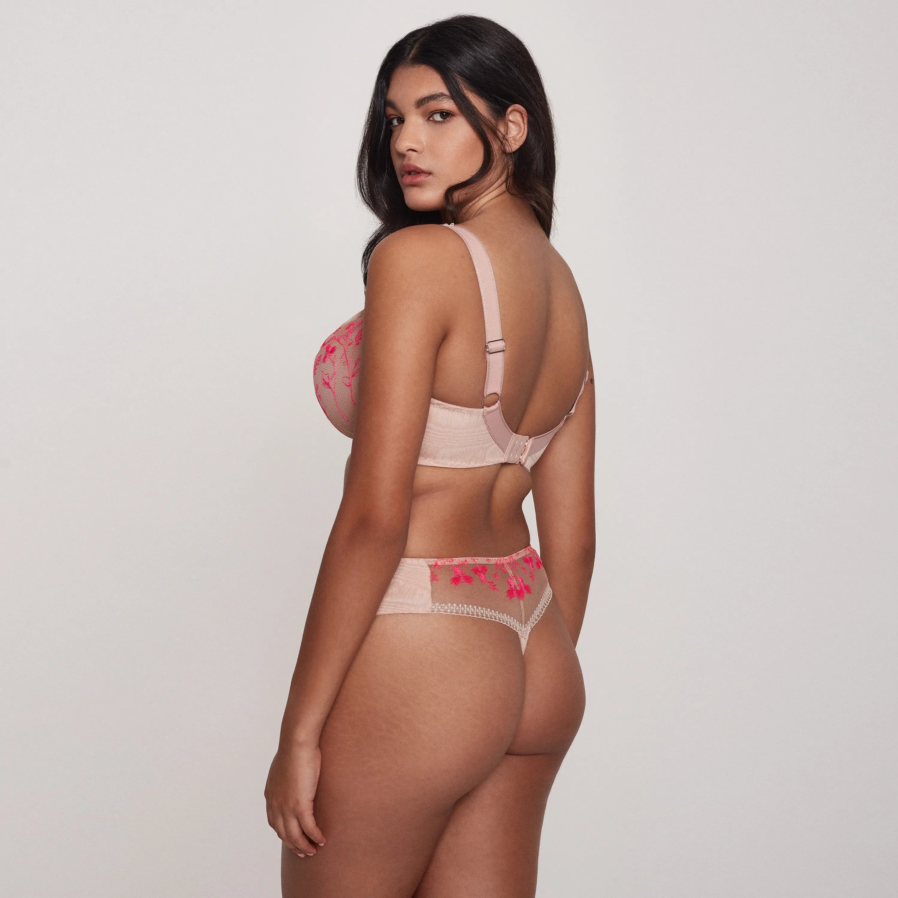 Elegant Sheer Balconette Bra with Underwire