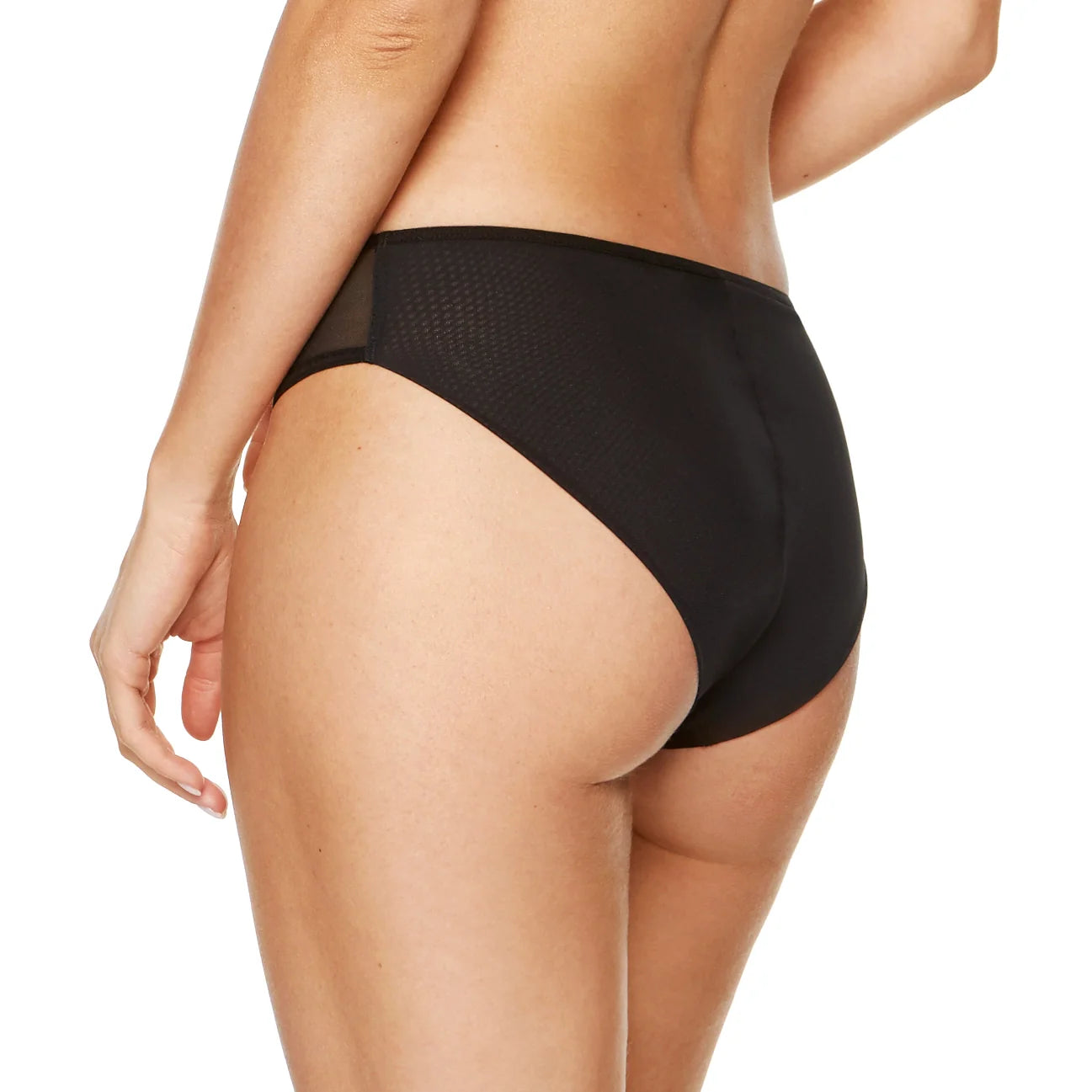 Sheer Mid-Rise Bikini Underwear