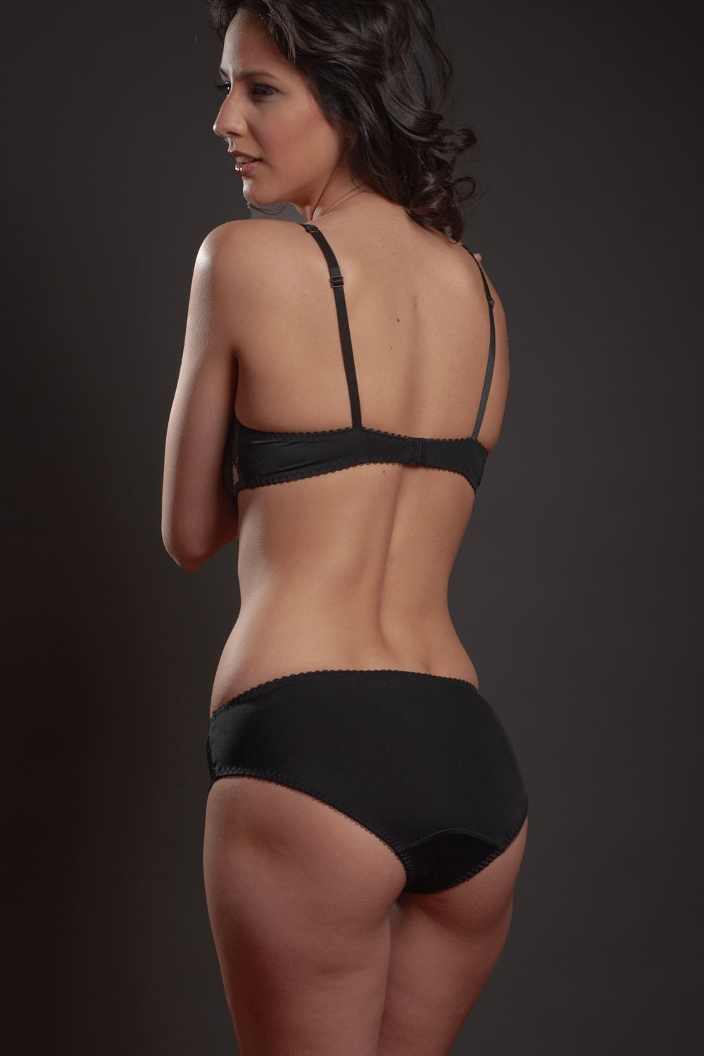 Elegant Sheer Mesh Bikini Panty with Lace