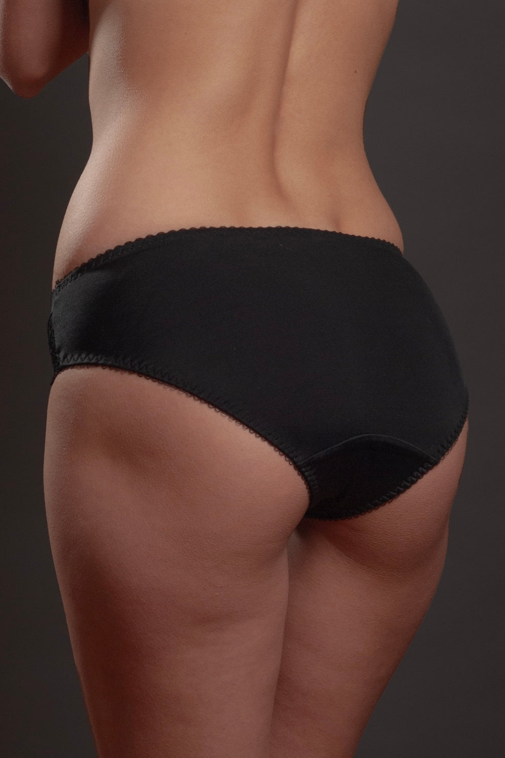 Elegant Sheer Mesh Bikini Panty with Lace