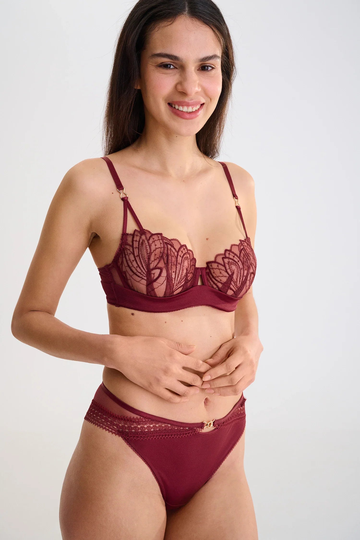 Lisca Adventure Garnet Red Underwire Bra