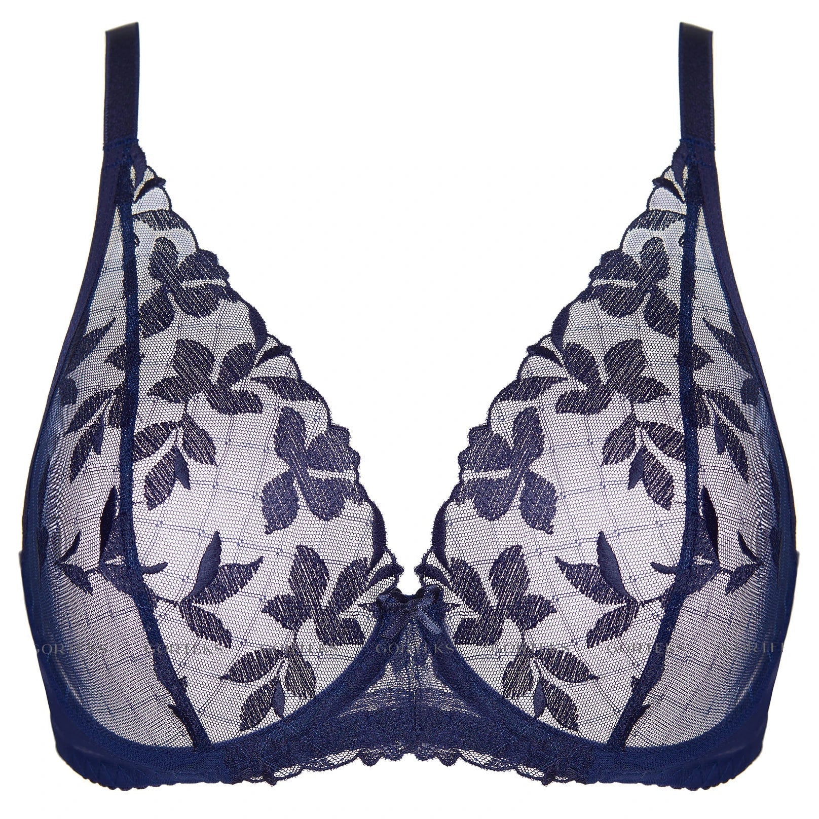 Sheer Mesh Plunge Bra Gorteks Mona-2