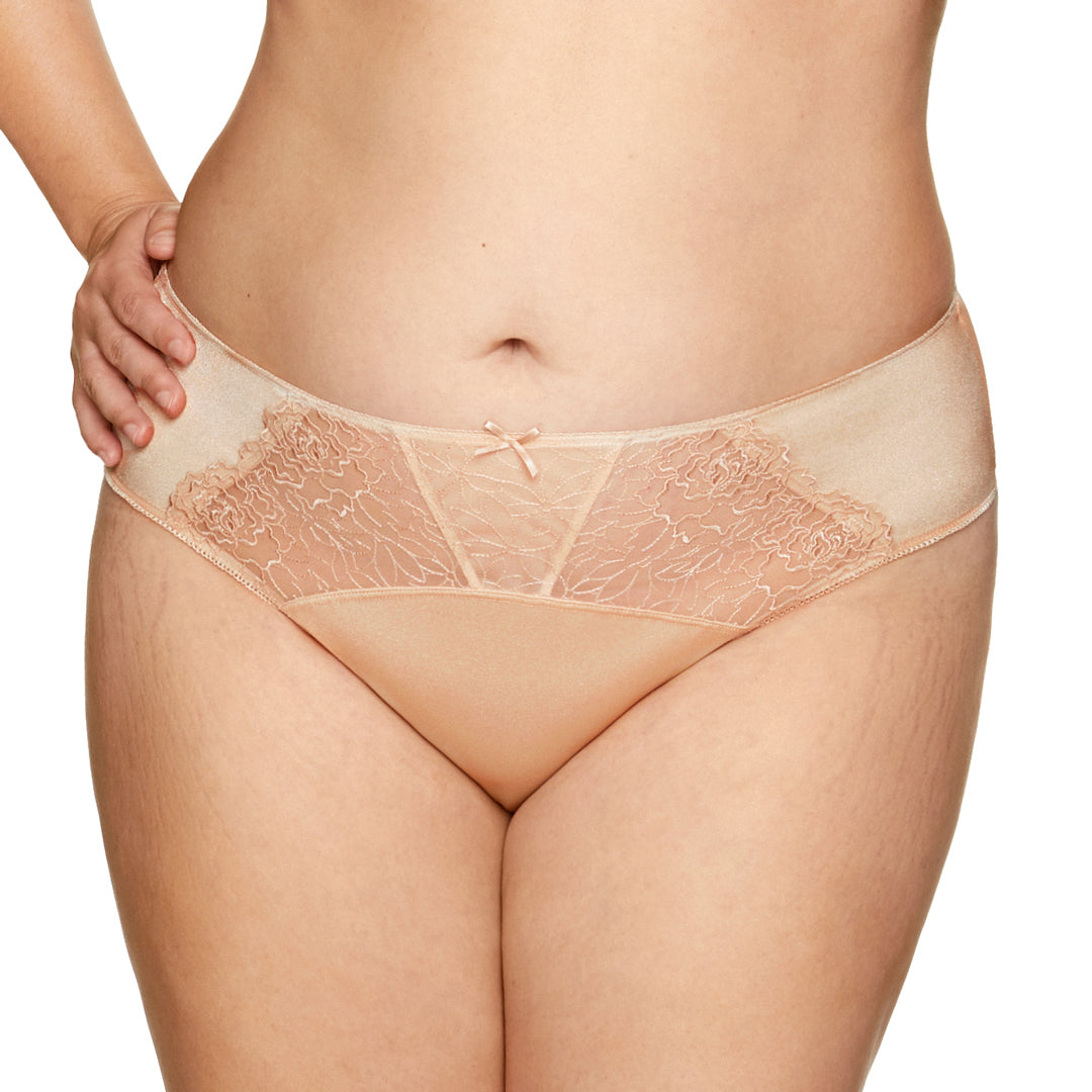 Stylish Floral Lace Low-Rise Bikini Panty