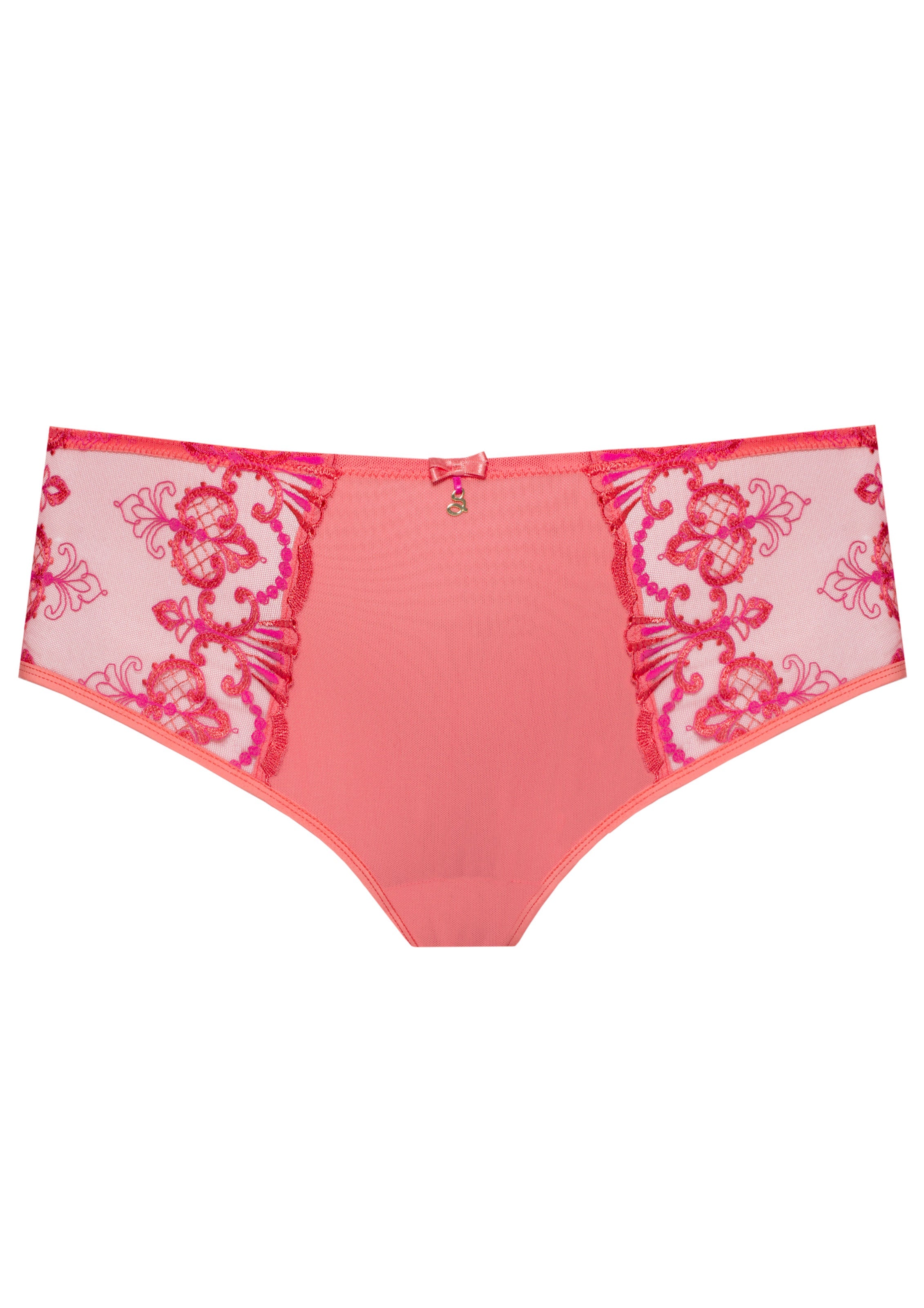 Soft Cotton-Lined Sheer Embroidered Panty