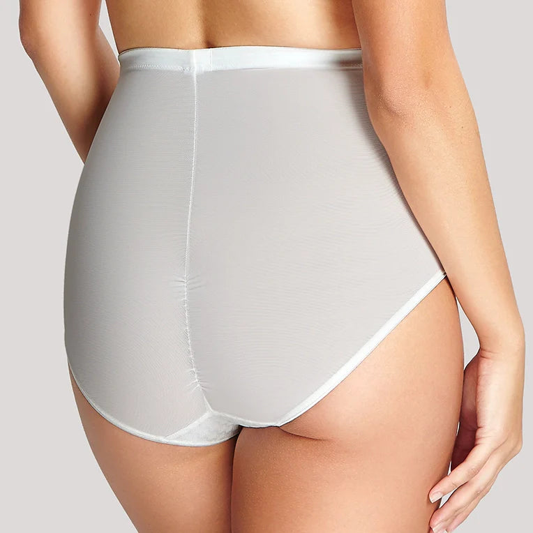 Floral Lace High Waist Shapewear Panty with Cotton Liner