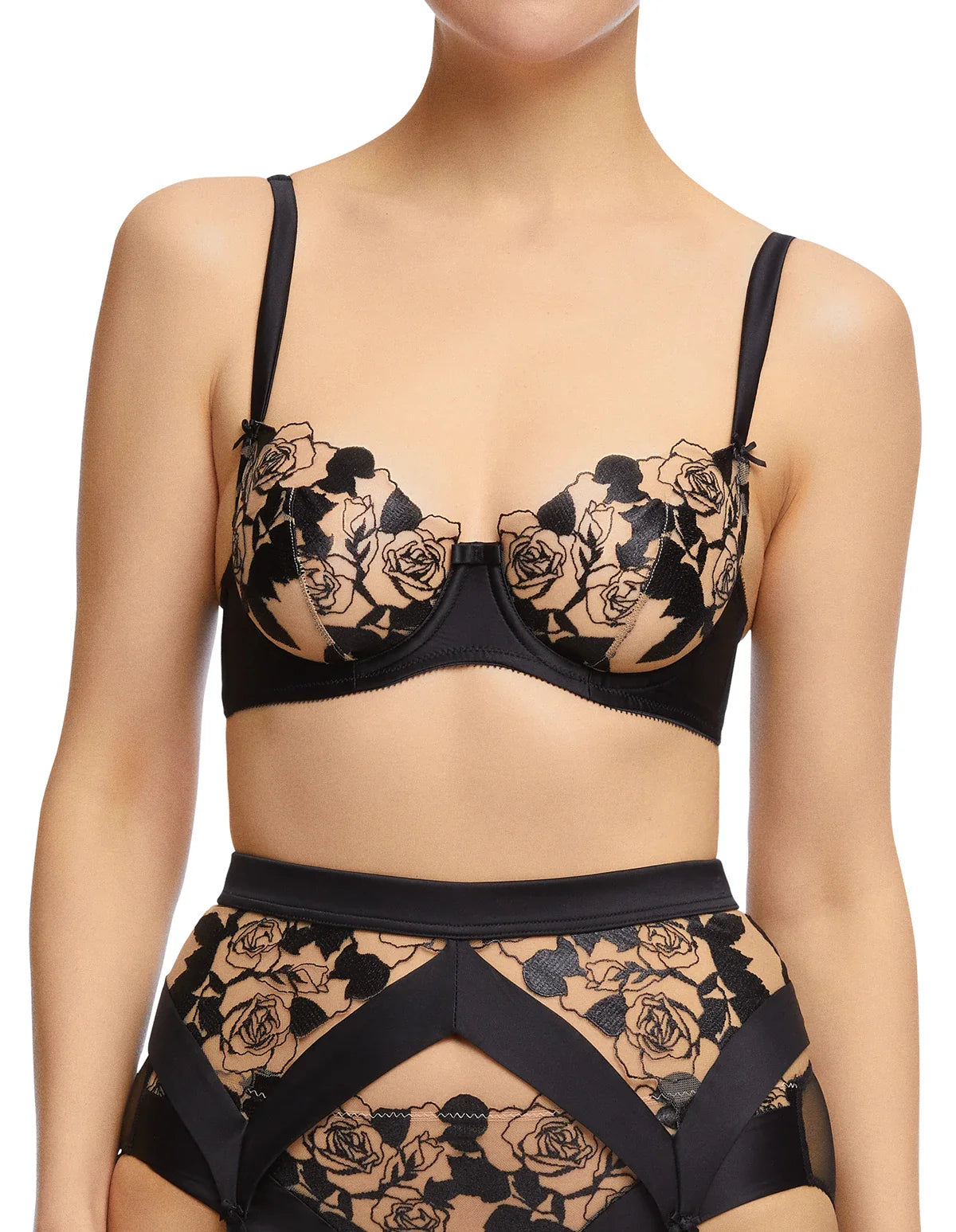 Underwire Lace Balconette Bra