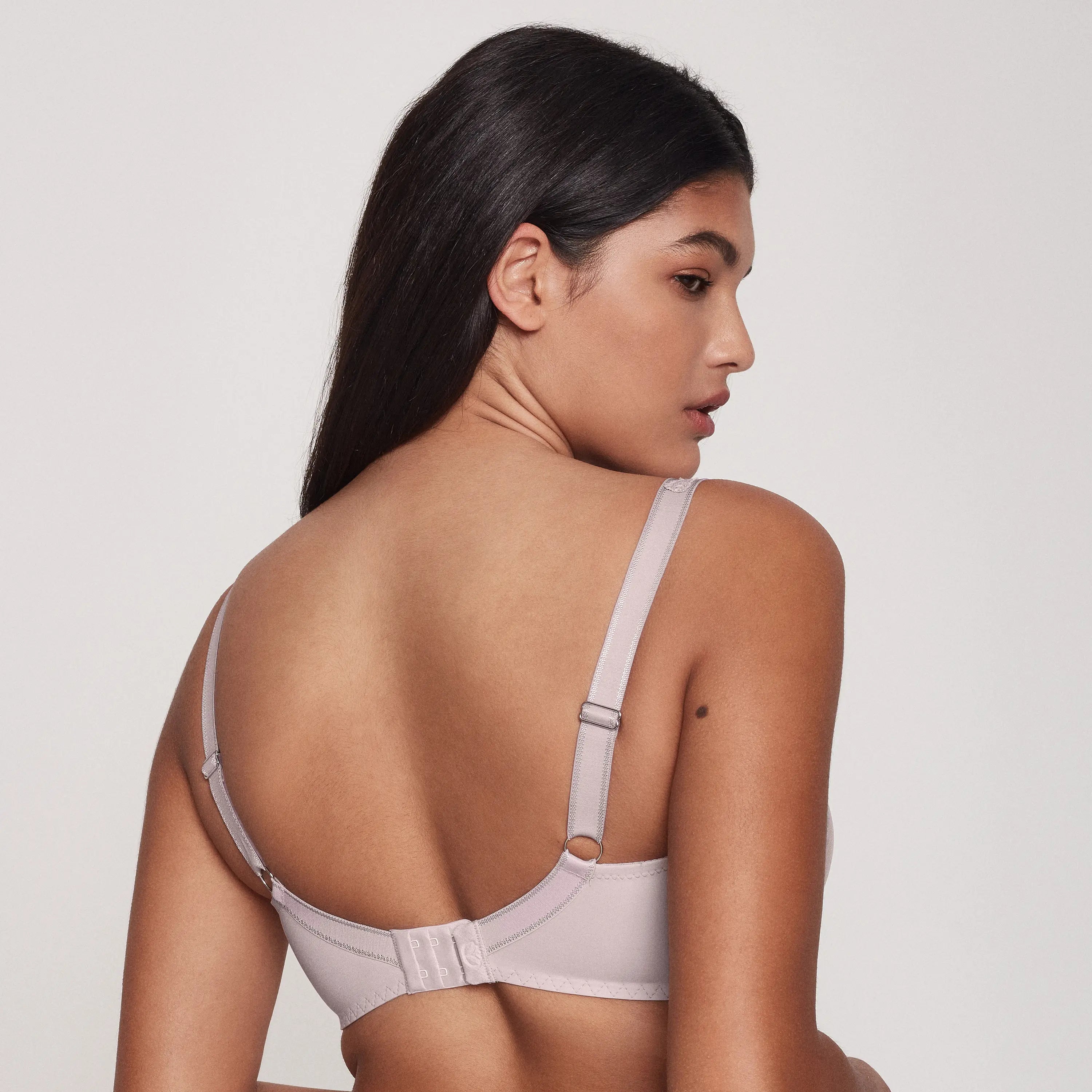 Sheer Three-Part Underwire Bra