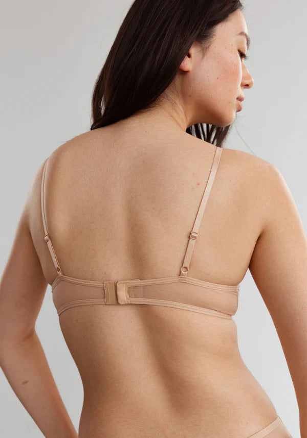 Lightweight Mesh Triangle Bralette