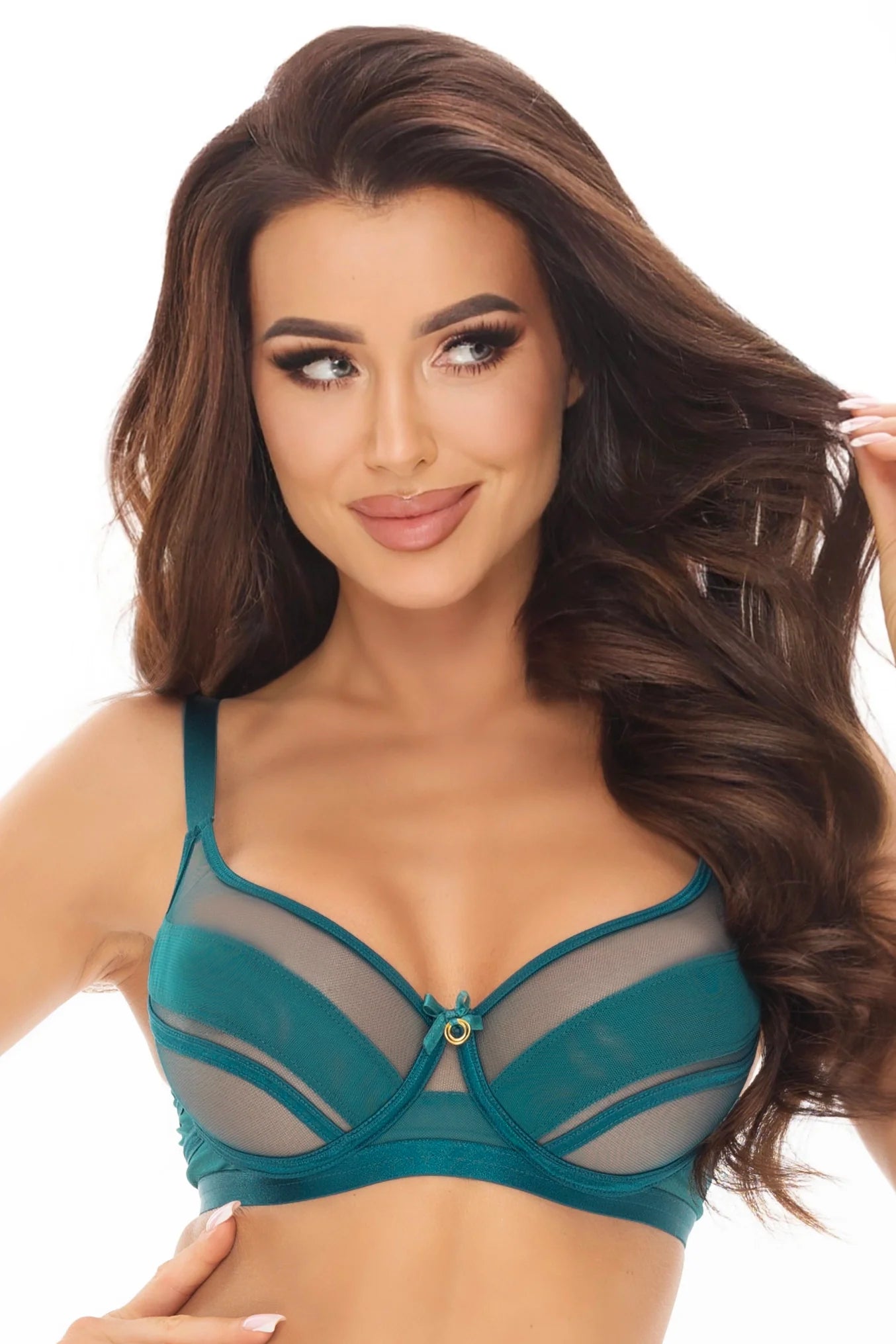 Soft Sheer Mesh Balconette Bra
