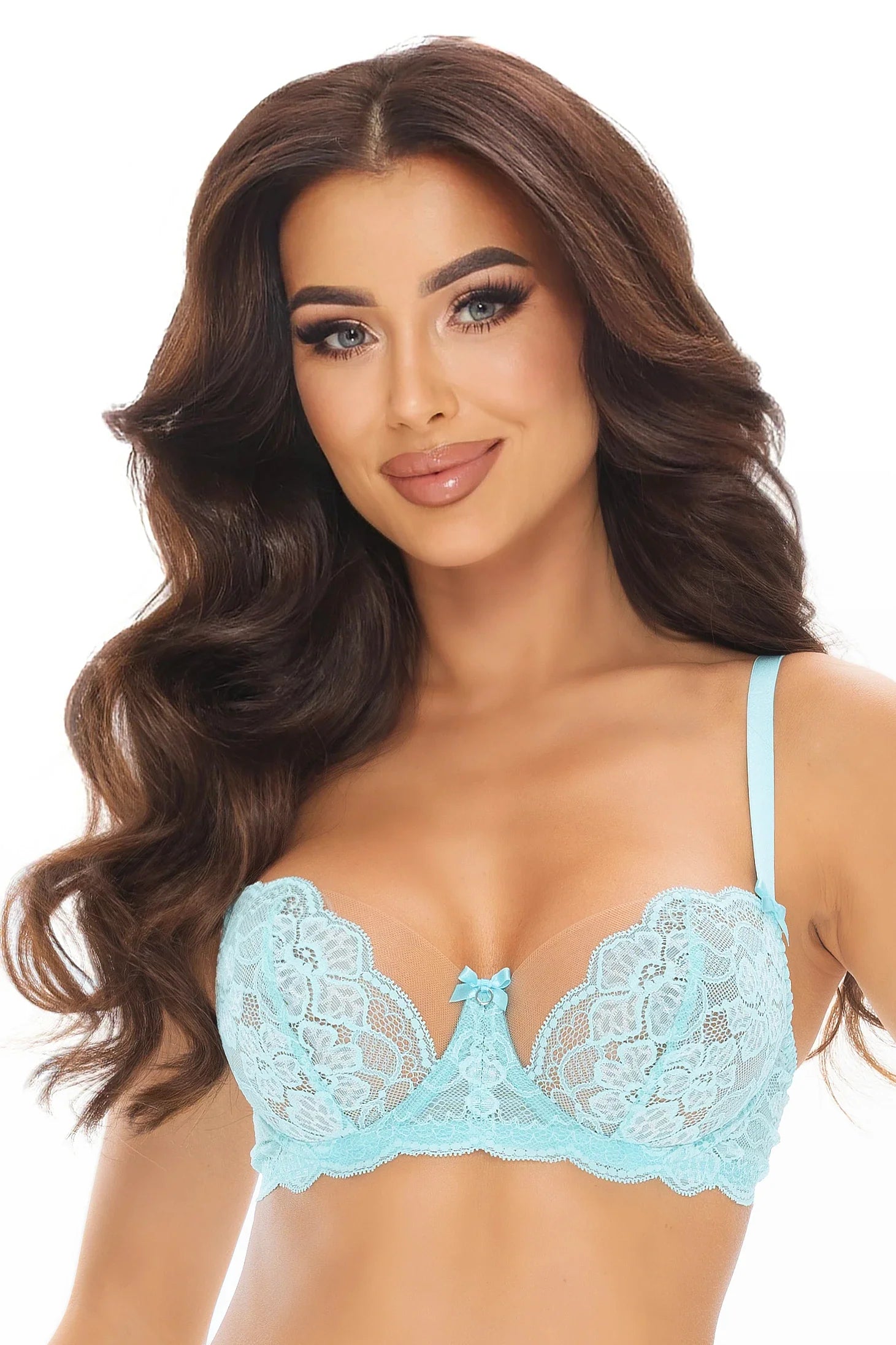 Floral Lace Balconette Bra