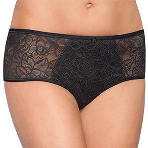 Sheer Floral Lace Boyshort Panty Full Coverage