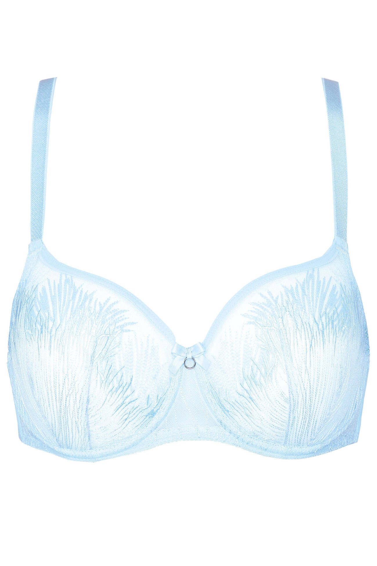 See-Through Embroidery Balconette Bra