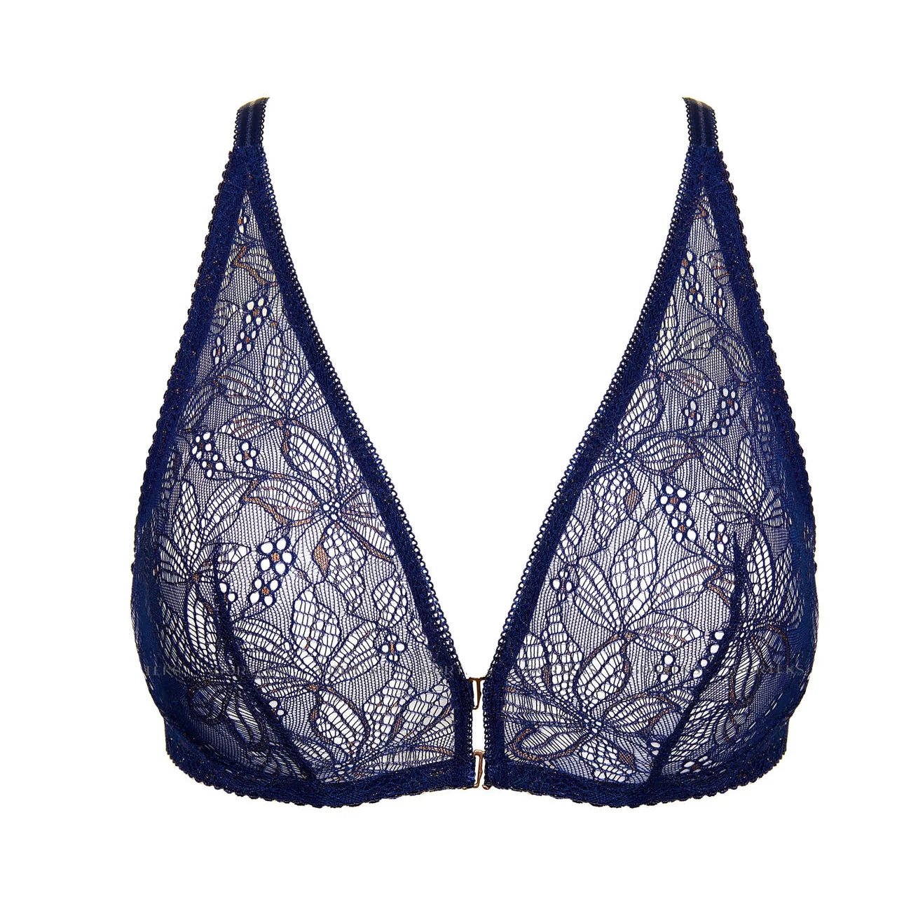 Sheer Lace Front Clasp Bralette