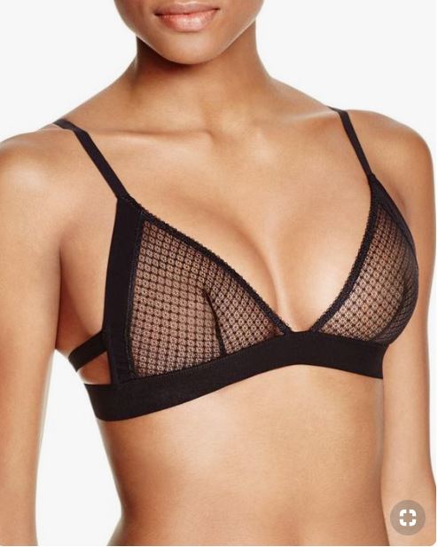 Alluring Sheer Wireless Triangle Bra