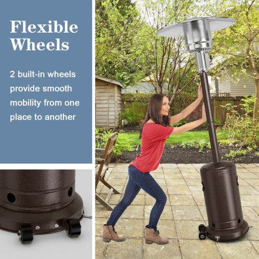 Garden Propane Standing LP Gas Steel Accessories Heater-Bronze