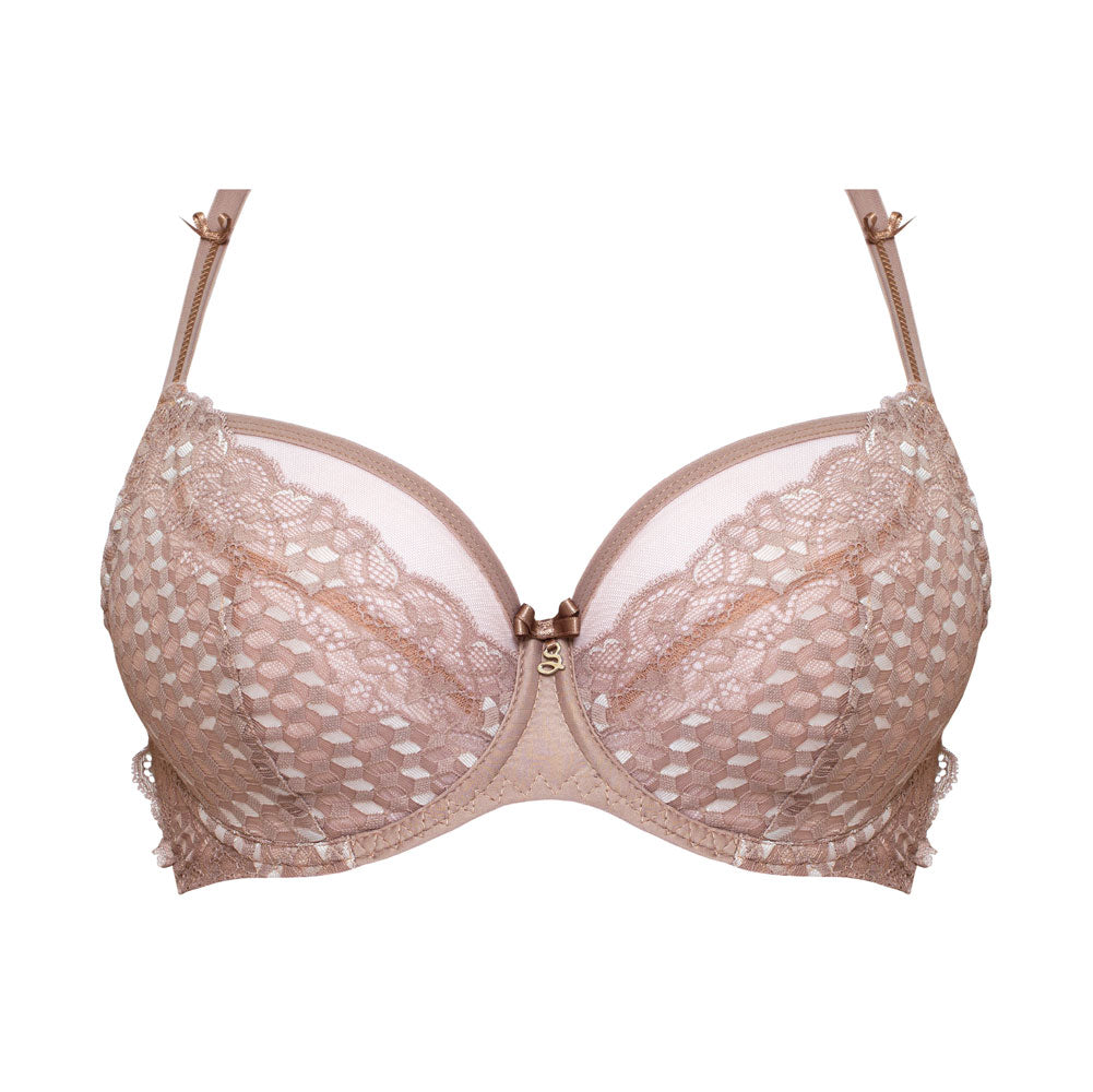 Supportive Tulle Seam Full Figure Bra