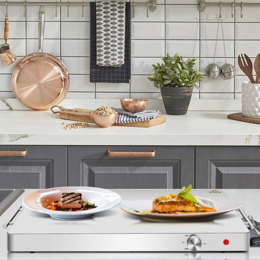Stainless Steel Electric Warming Tray Food Dish Warmer