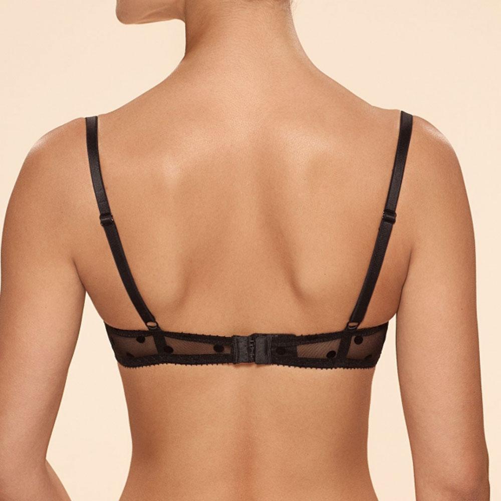 Sheer Polka Dot Demi Bra